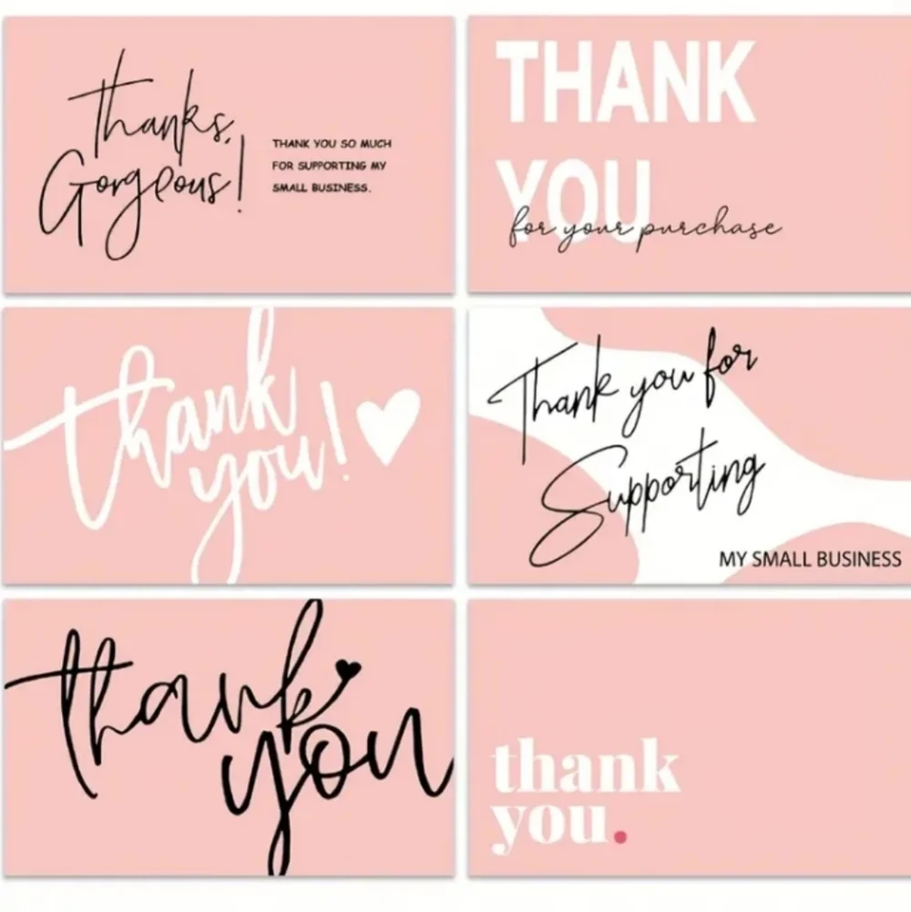 50 Thank Thank You Business Cards